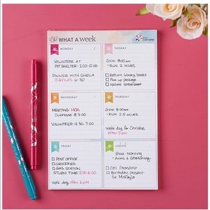 Erin Condren weekly planning notepad